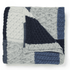 Aran Woollen Mills Aran Merino Patchwork Throw - Killala Aran Intarsia - Blue