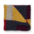 Aran Woollen Mills Aran Merino Patchwork Throw - Killala Aran Intarsia - Red, Orange and Yellow