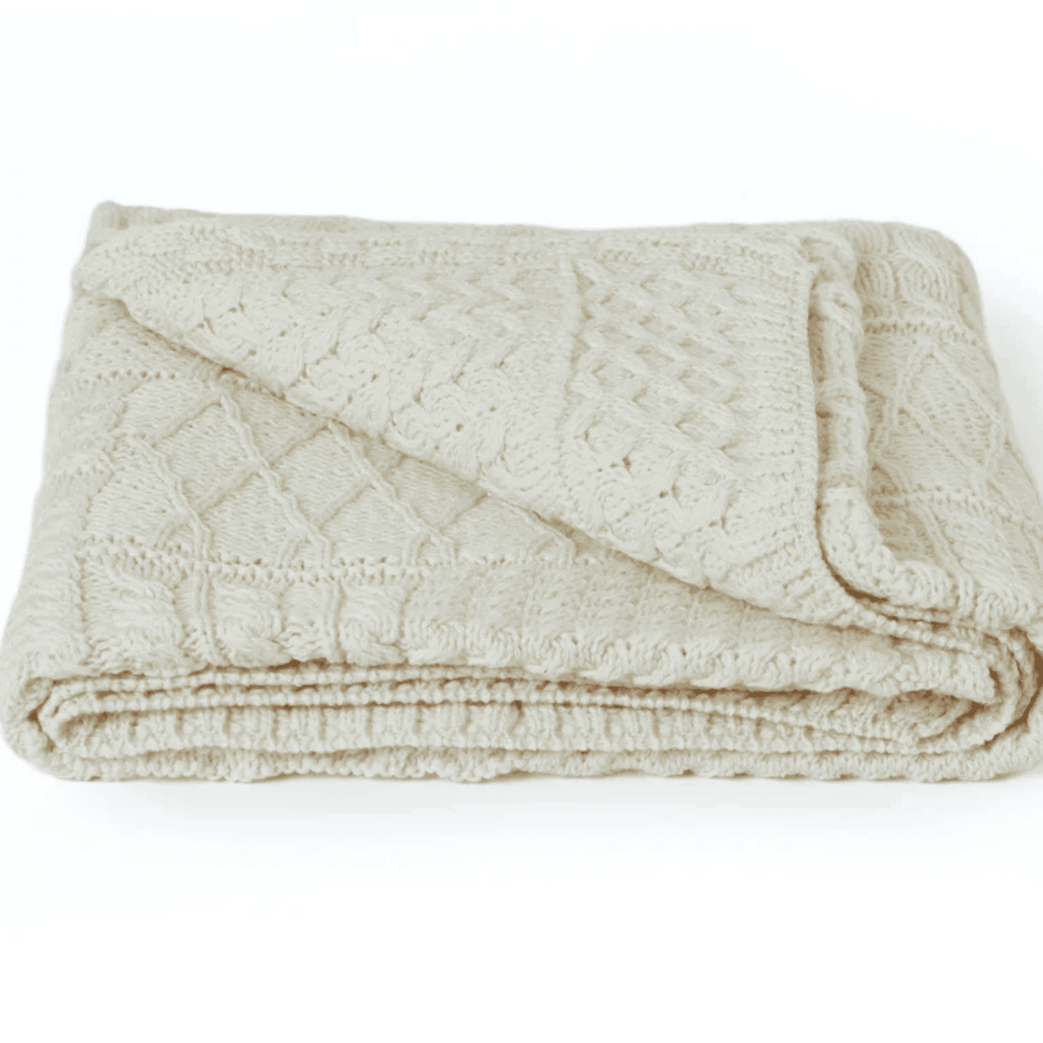 Aran Woollen Mills Aran Merino Throw - Bainin