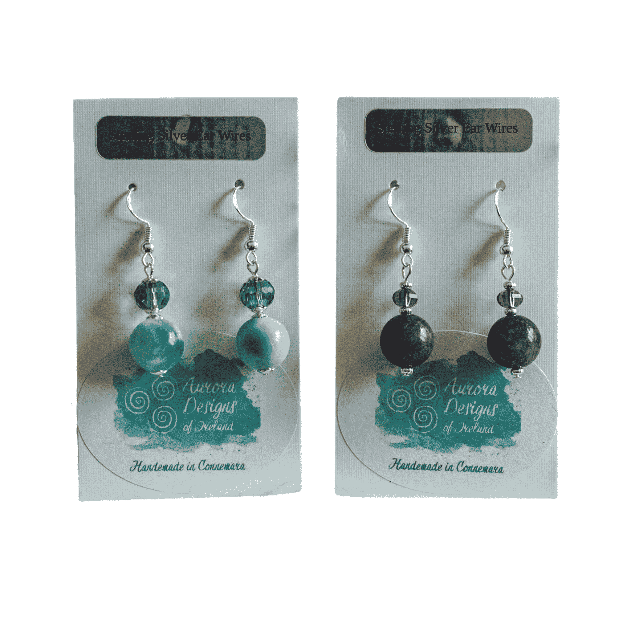 Aurora Designs Aurora Design Earrings - Marbled Green
