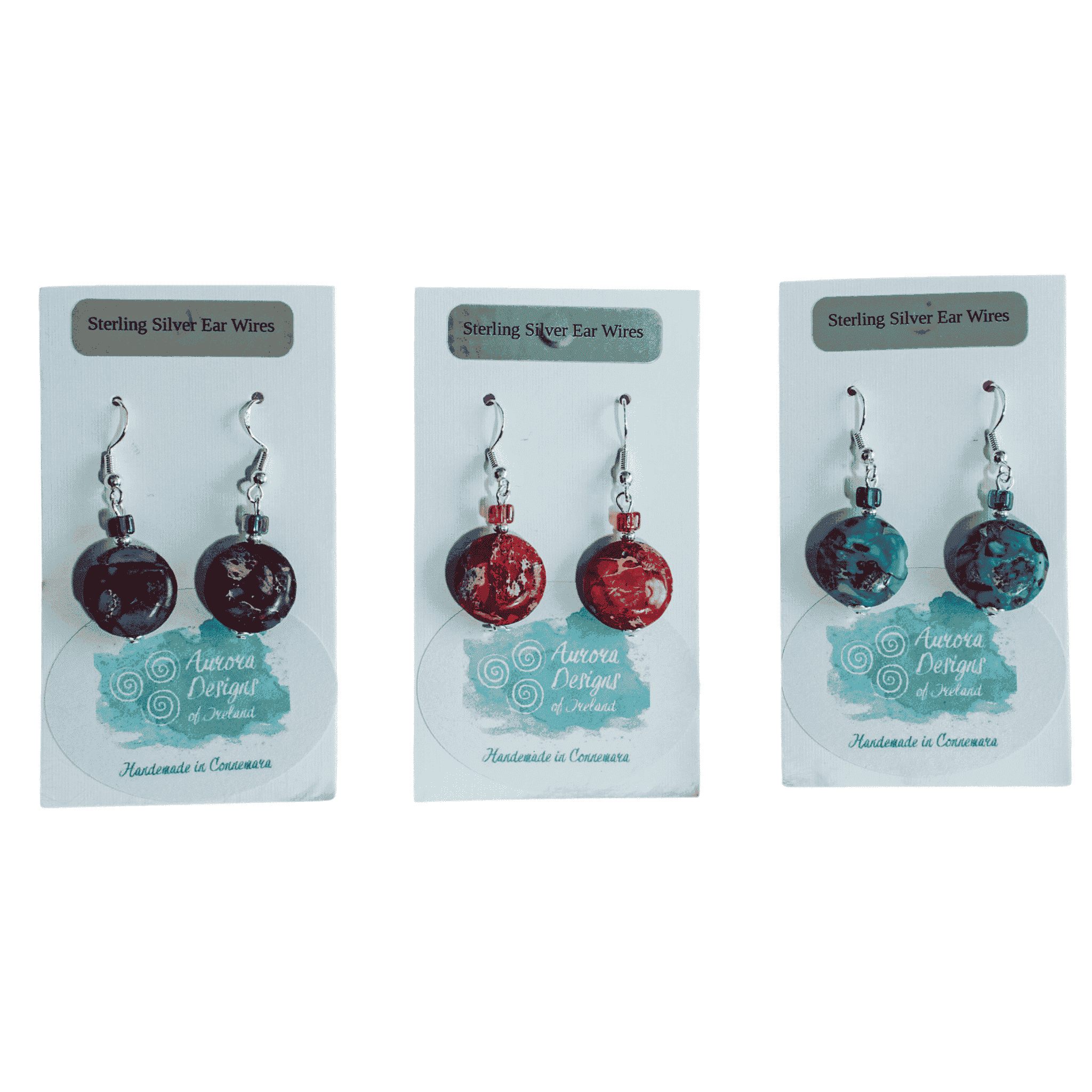 Aurora Designs Aurora Design Earrings - Mosaic Stone, Blue