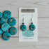 Aurora Designs Aurora Design Earrings - Mosaic Stone, Blue