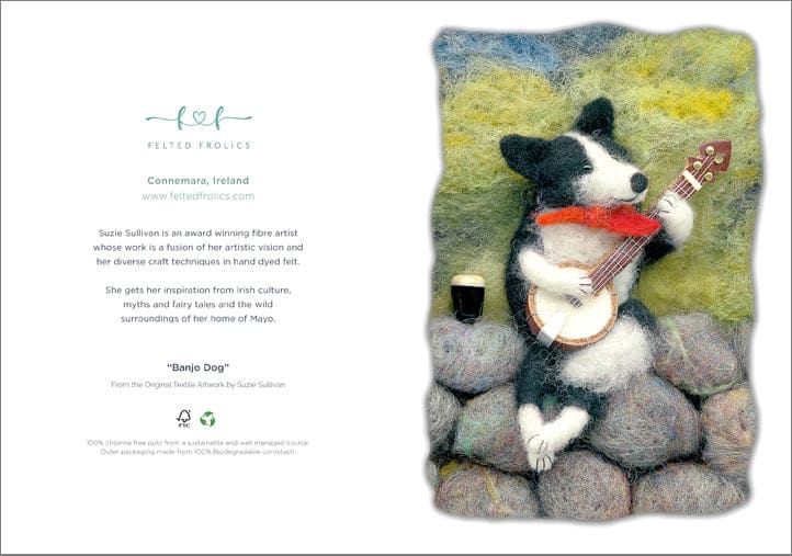 Connemara Sheep & Wool Centre Banjo Dog - Greeting Card