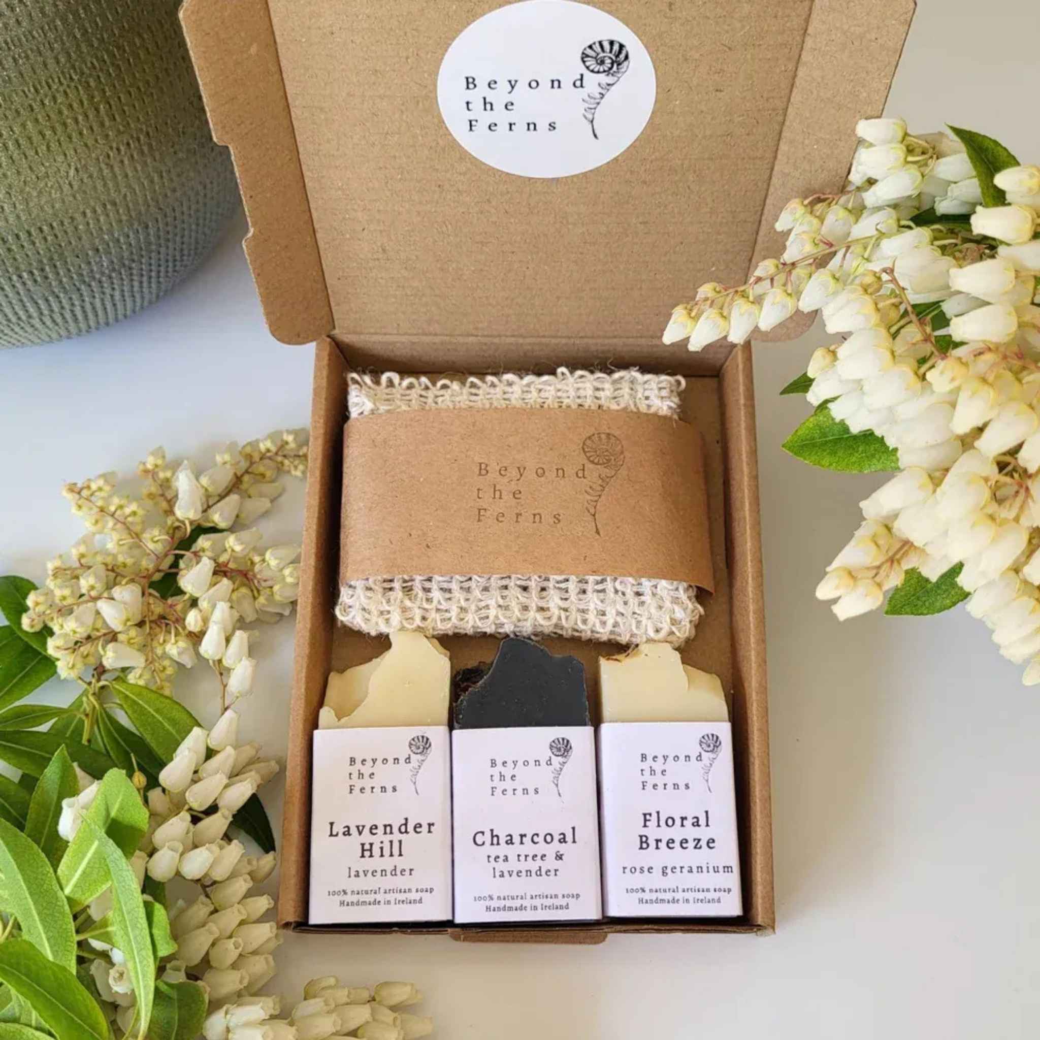 Connemara Sheep & Wool Centre Beyond The Fern - Soap Pouch Giftset