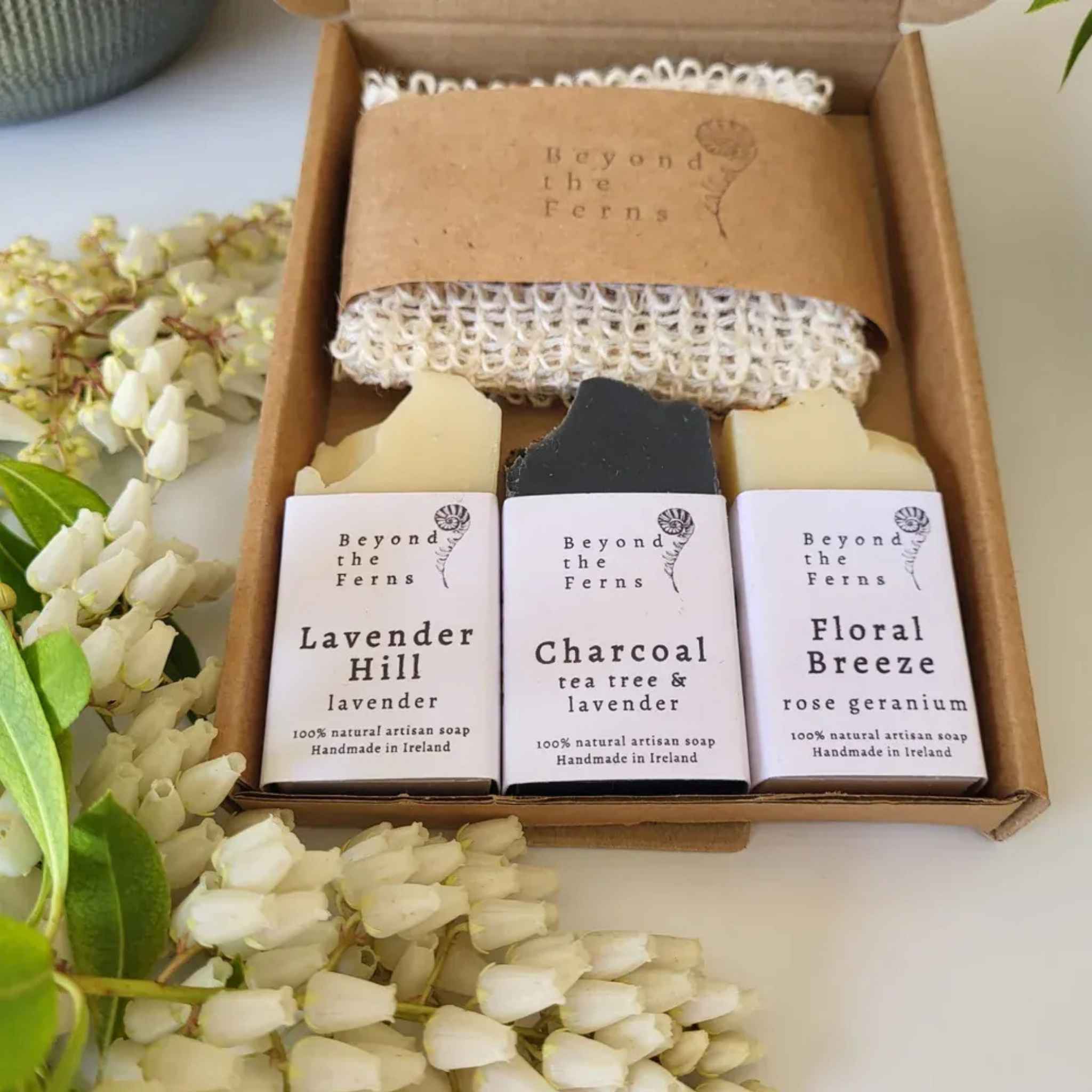 Connemara Sheep & Wool Centre Beyond The Fern - Soap Pouch Giftset