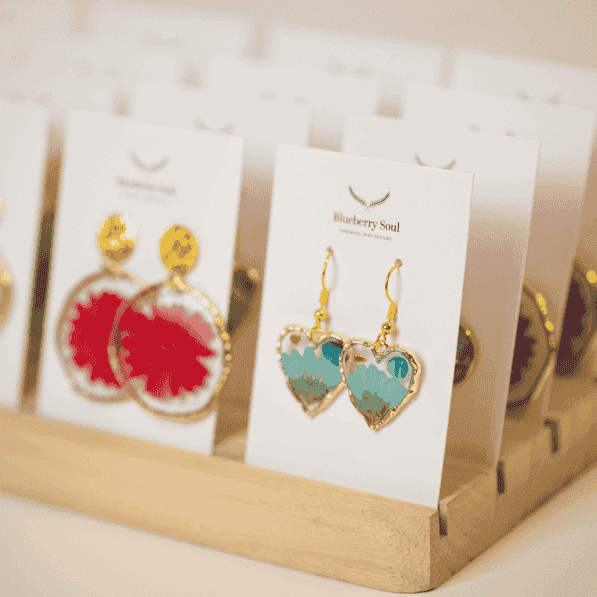 Blueberry Soul Blueberry Soul Medium Earrings - Heart