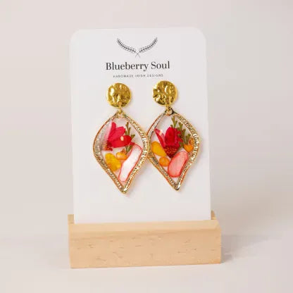 Blueberry Soul Blueberry Soul Medium Earrings - Orange