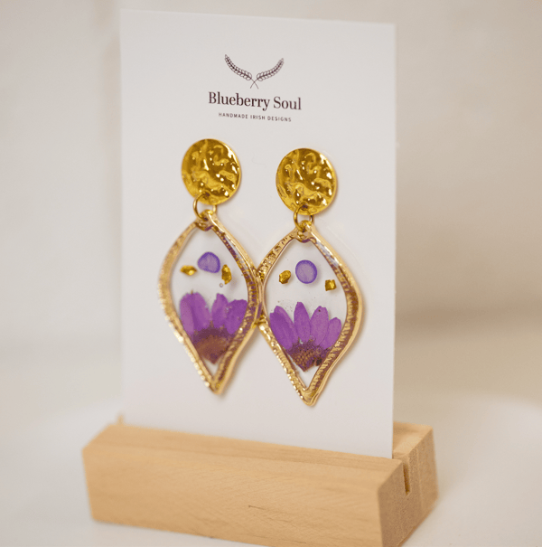 Blueberry Soul Blueberry Soul Medium Earrings - Purple
