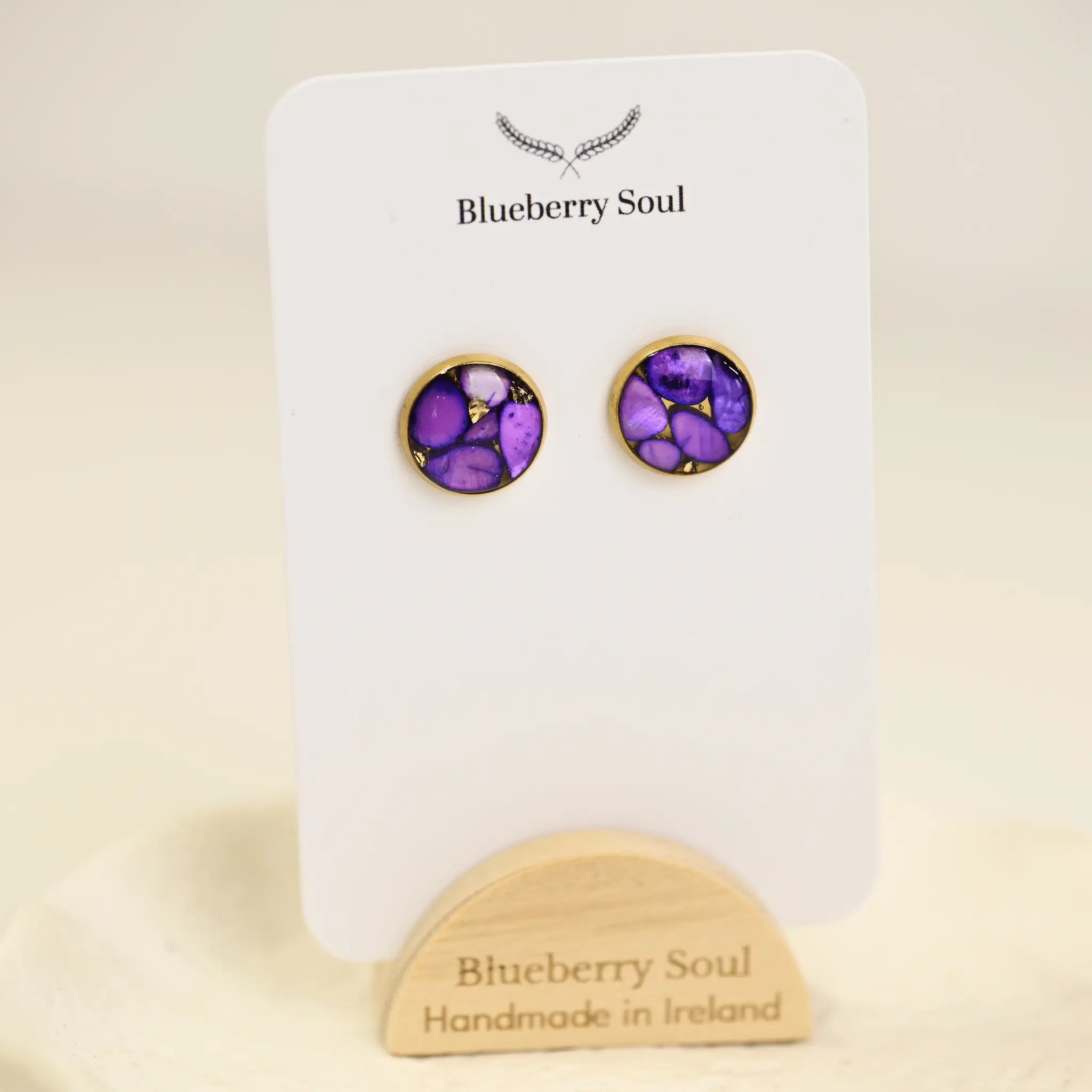 Blueberry Soul Blueberry Soul Studs - Amethyst Bloom