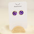 Blueberry Soul Blueberry Soul Studs - Amethyst Bloom