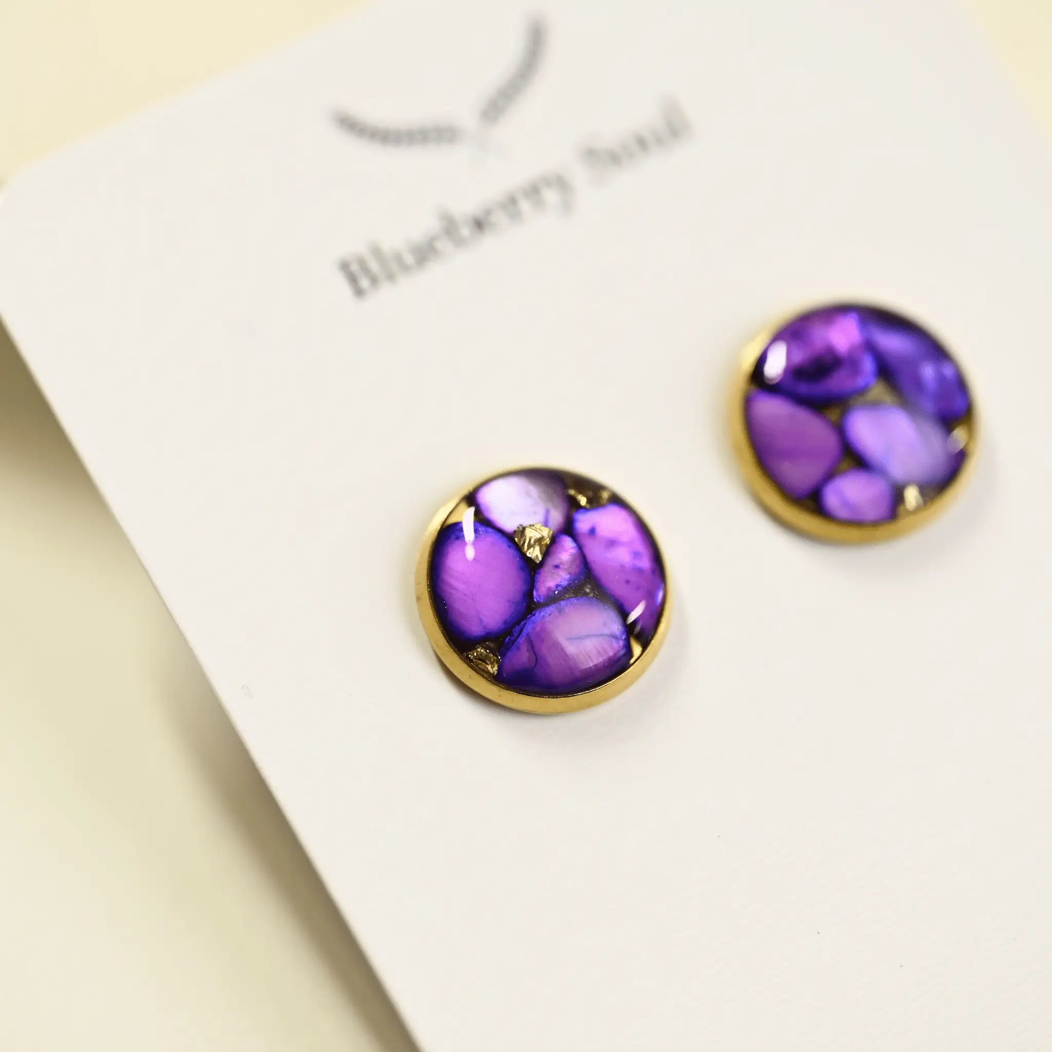Blueberry Soul Blueberry Soul Studs - Amethyst Bloom