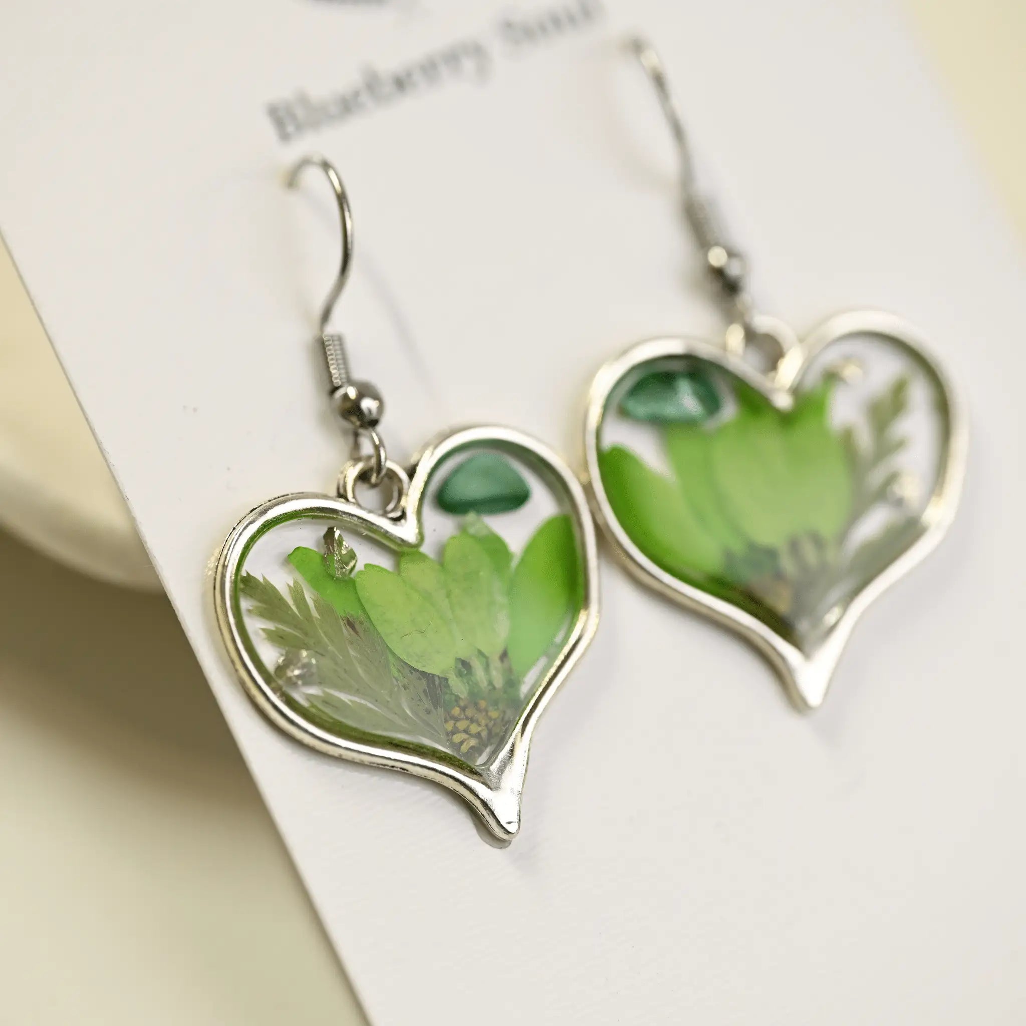 Blueberry Soul Blueberry Soul - Tide and Fern Garden Heart Earrings