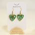 Blueberry Soul Blueberry Soul  - Tide and Fern Heart Earrings (Green)