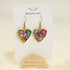 Blueberry Soul Blueberry Soul  - Whimsical Meadow Heart Earrings
