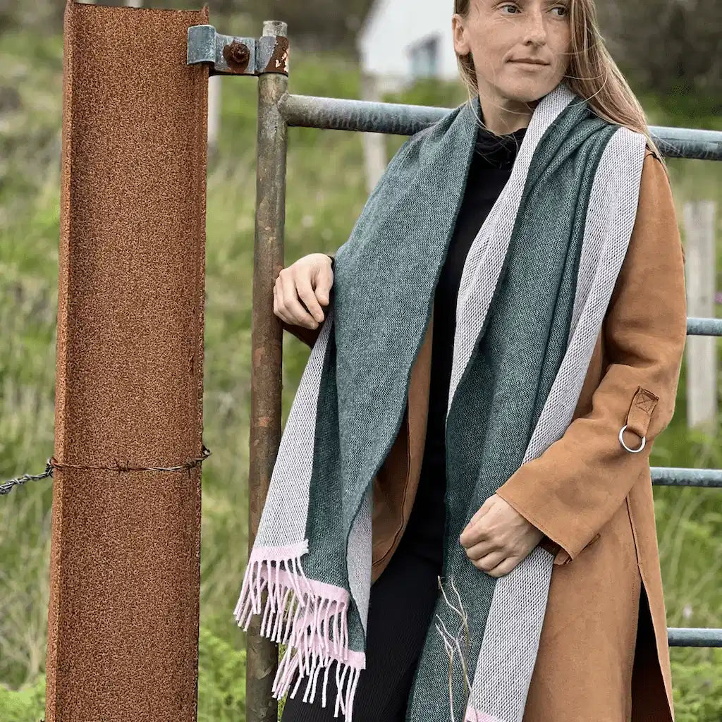 McNutt Cashmere Merino Lambswool Wrap - Alpine Reversible Wrap