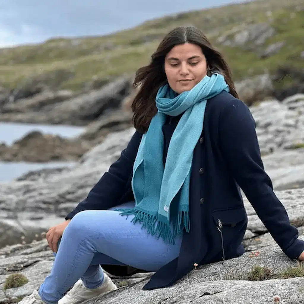 McNutt Cashmere Merino Lambswool Wrap - Reversing Tide