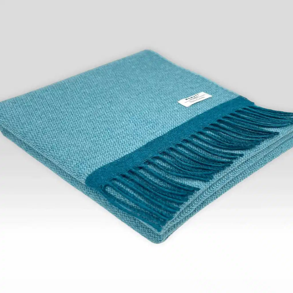 McNutt Cashmere Merino Lambswool Wrap - Reversing Tide