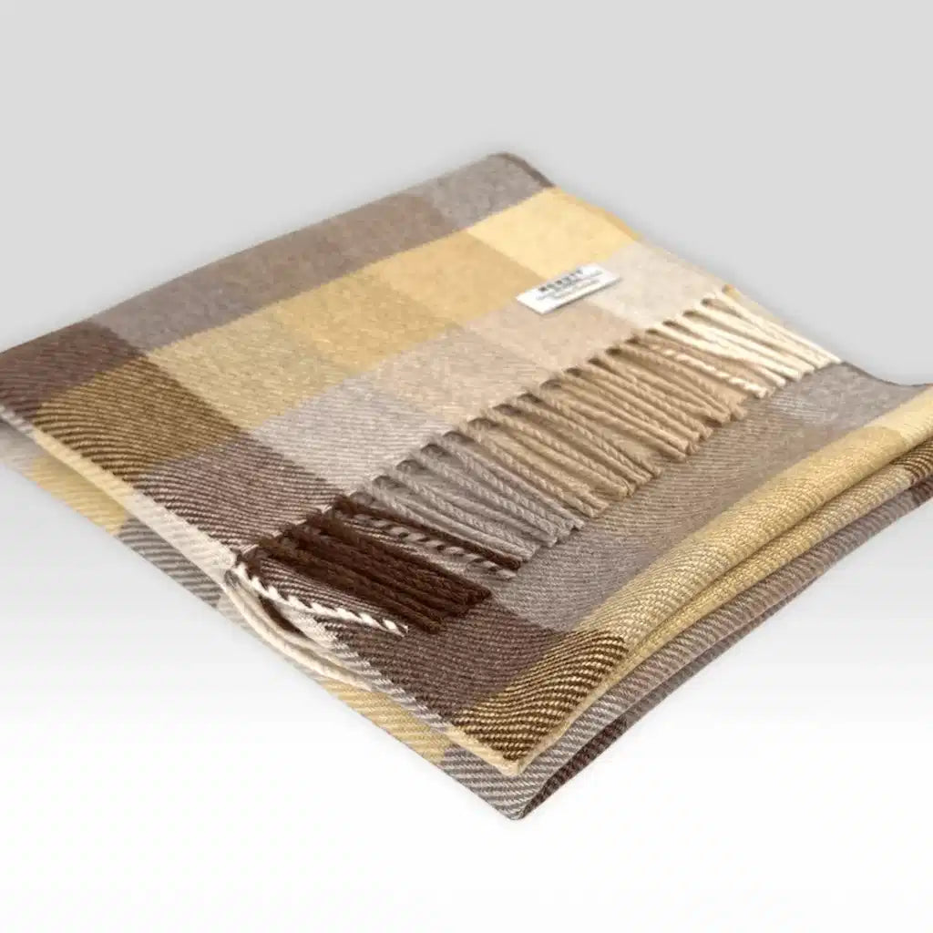 McNutt Cashmere Merino Lambswool Wrap - Sandy Dune