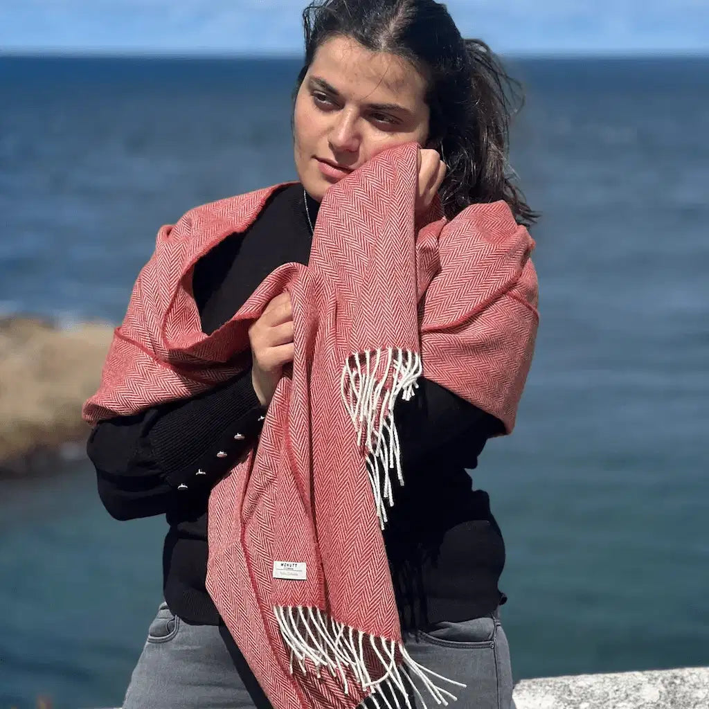 McNutt Cashmere Merino Lambswool Wrap - Spice Wrap