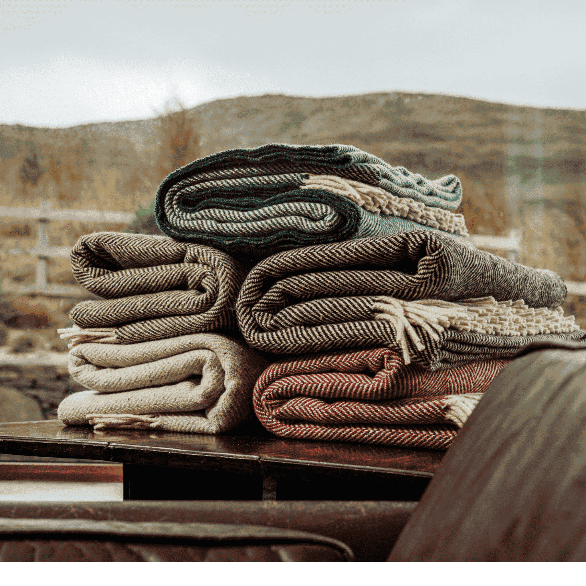 Connemara Sheep & Wool Centre Connemara Handloomed Merino Wool Blanket - Mist