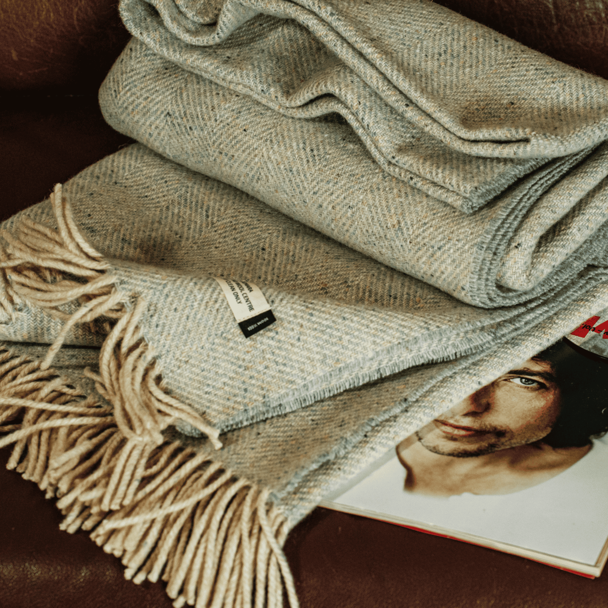 Connemara Sheep & Wool Centre Connemara Handloomed Merino Wool Blanket - Mist