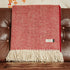 Connemara Sheep & Wool Centre Connemara Handloomed Merino Wool Blanket - Scarlet