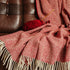 Connemara Sheep & Wool Centre Connemara Handloomed Merino Wool Blanket - Scarlet
