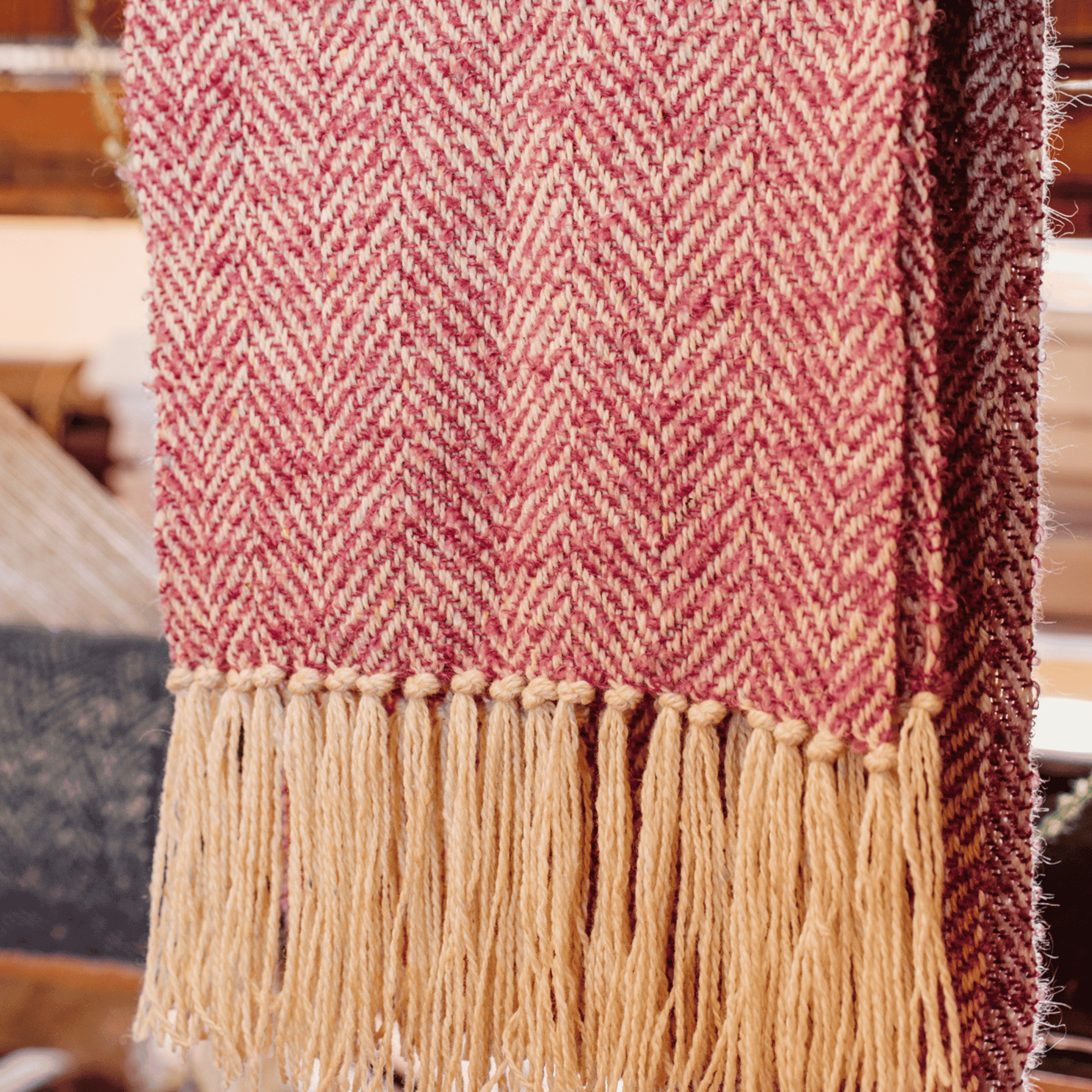 Connemara Sheep & Wool Centre Foxglove Connemara Handloomed Scarf