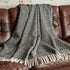 Connemara Sheep & Wool Centre Connemara Handloomed Wool Blanket - Midnight
