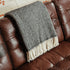 Connemara Sheep & Wool Centre Connemara Handloomed Wool Blanket - Midnight