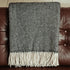 Connemara Sheep & Wool Centre Connemara Handloomed Wool Blanket - Midnight