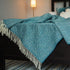 Connemara Sheep & Wool Centre Connemara Handloomed Wool Blanket - Teal