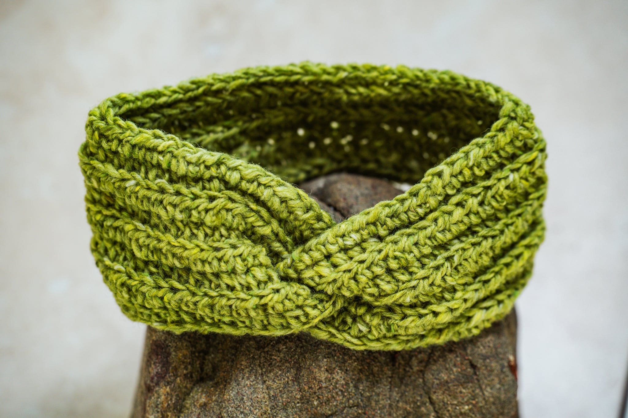 Connemara Sheep & Wool Centre Green Connemara Ladies Crochet Headband