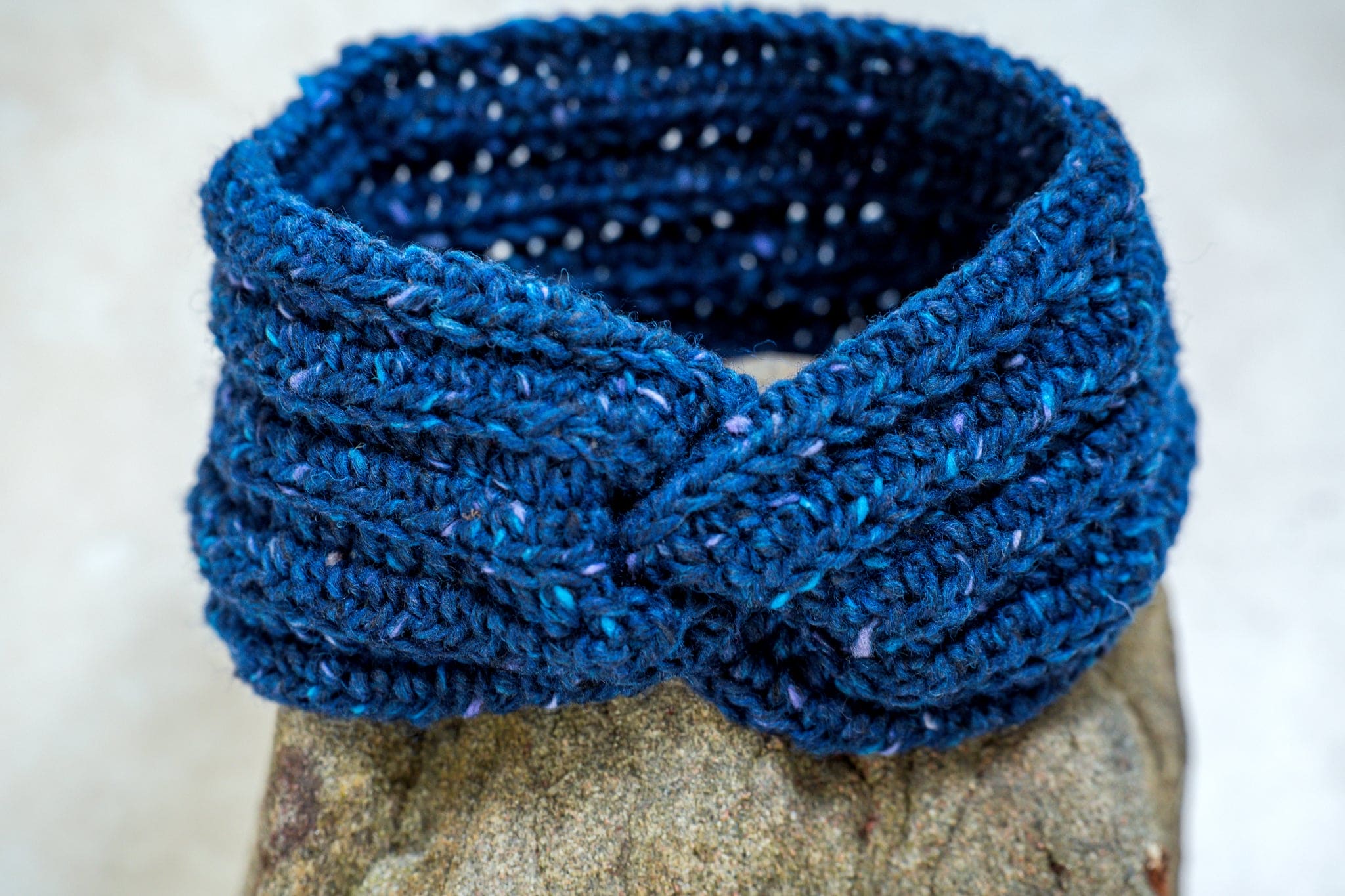 Connemara Sheep & Wool Centre Navy Connemara Ladies Crochet Headband