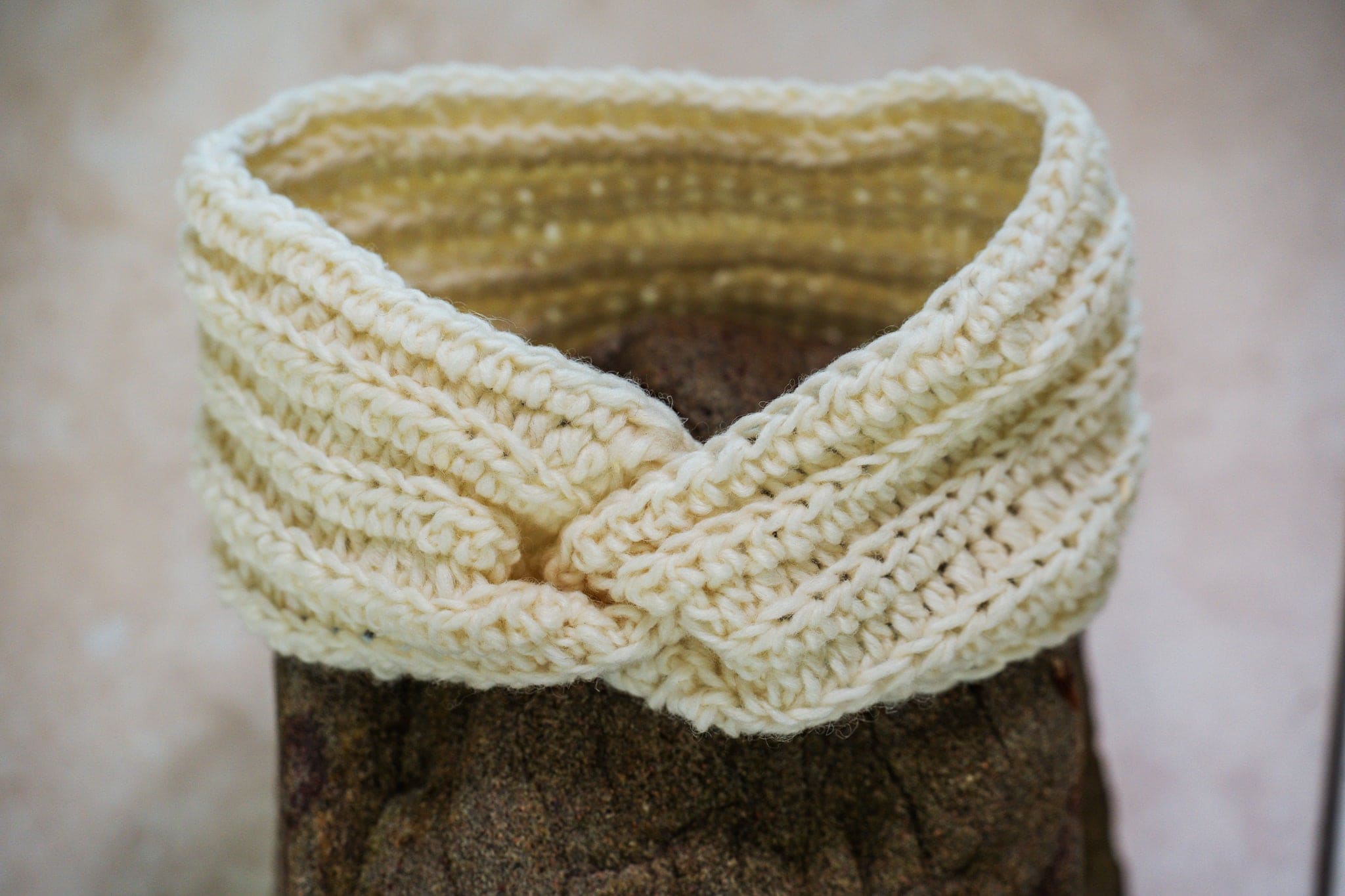 Connemara Sheep & Wool Centre White Connemara Ladies Crochet Headband