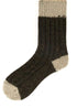 Connemara Socks Dark Green and Oatmeal Connemara Socks - Flecks Plus Large