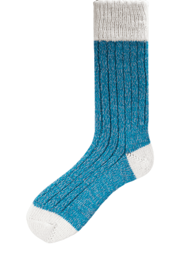 Connemara Socks Blue Connemara Socks - Irish Walking Socks Small