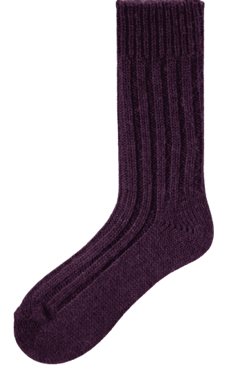 Connemara Socks Burgundy Connemara Socks - Tweeds Large