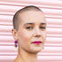 A Little Idea - Debbie Harry Earrings, Purple