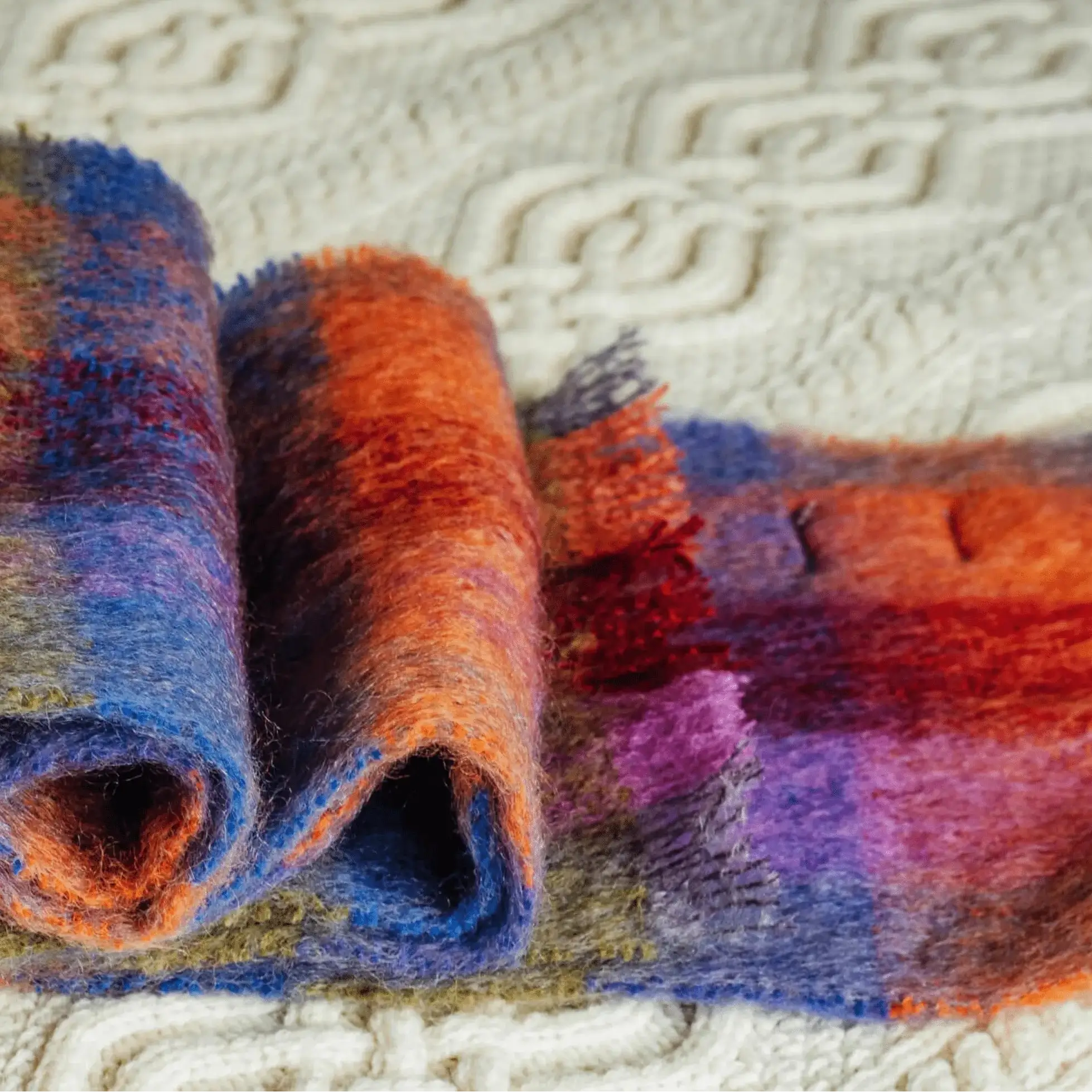 Donegal Design Donegal Design Mohair Scarf in Multicolours