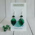 Aurora Design Earrings - Green Leaf