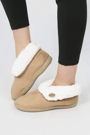 Aran Woolen Mills Slippers Faux Suede Slipper Boot