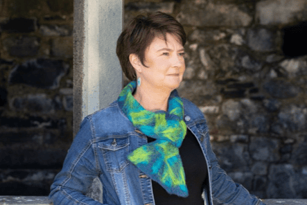 Jayne Gillian Designs Felted Valenica Neck wrap - Blue Marl