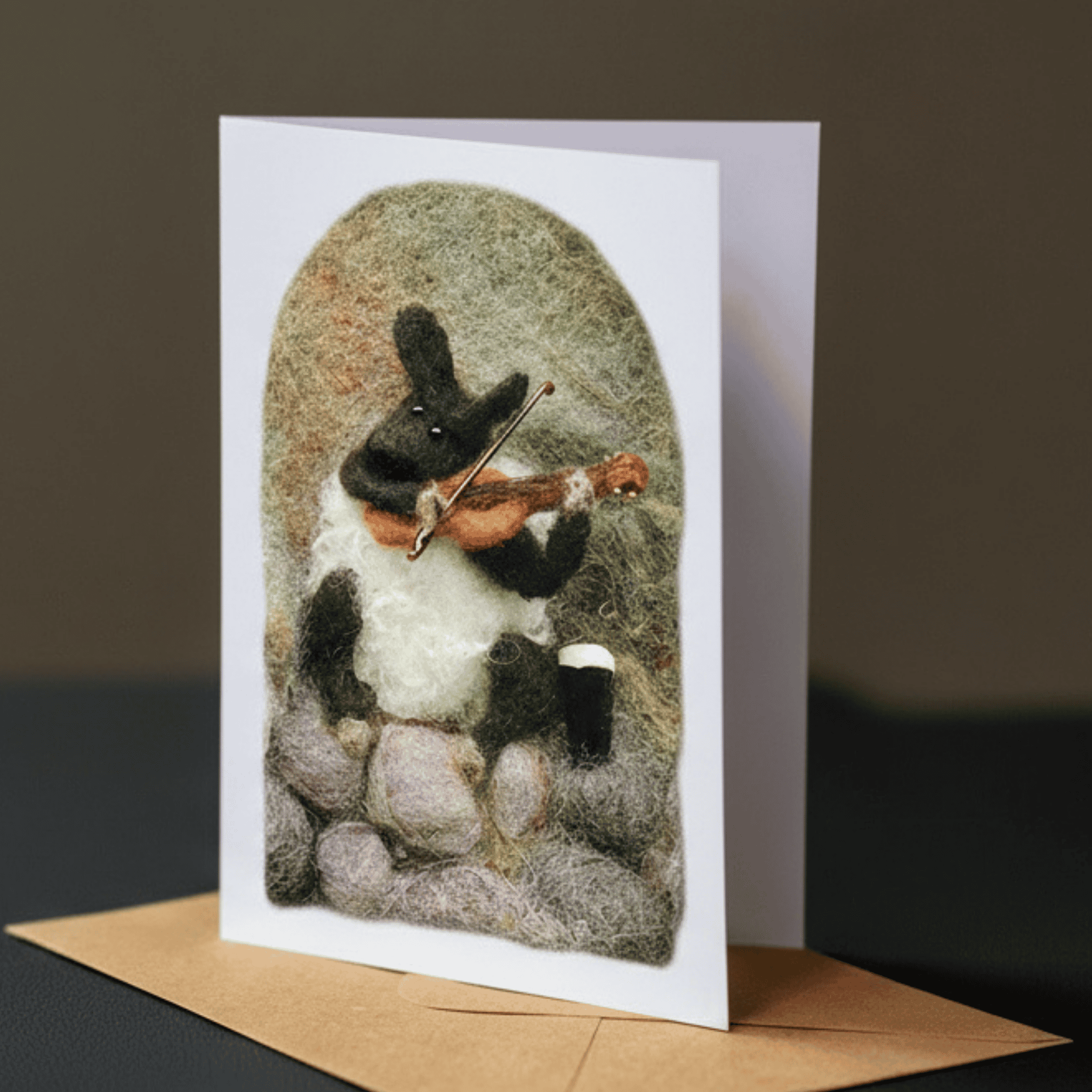 Connemara Sheep & Wool Centre Fiddlers Sheep - Greeting Card