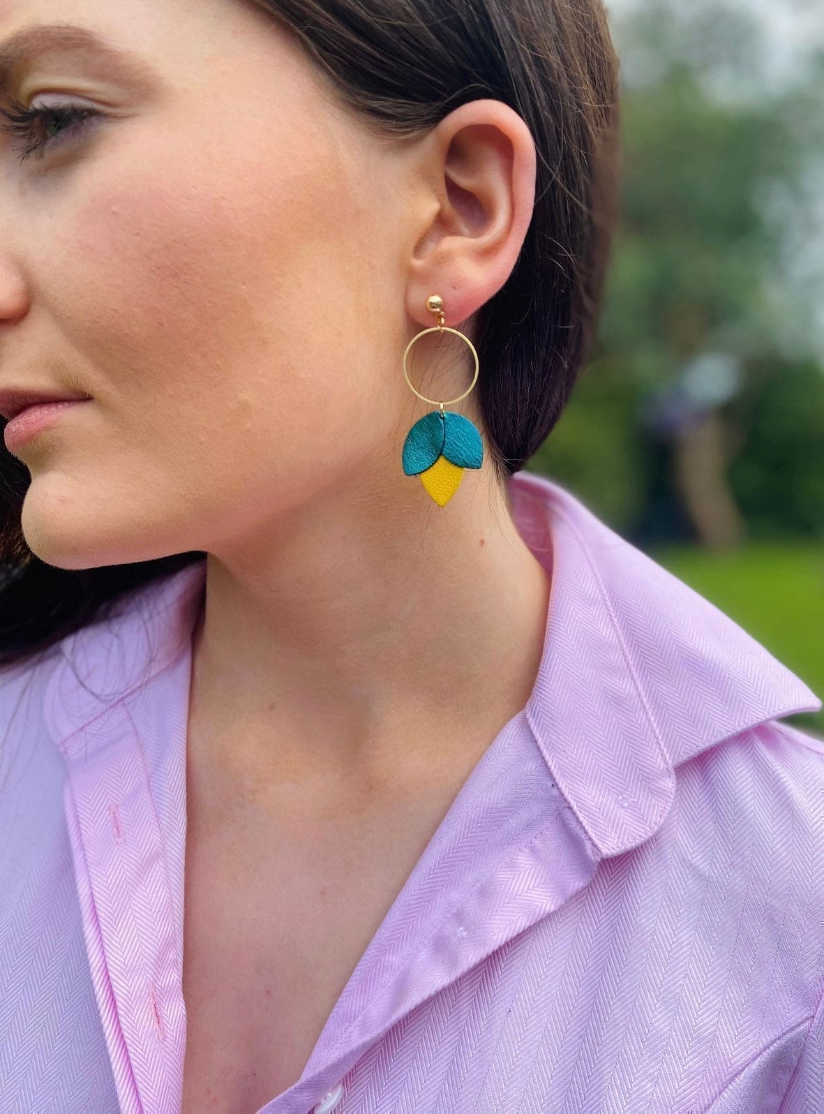 GG Designs GG Designs - Little Acorns Teal and Yellow