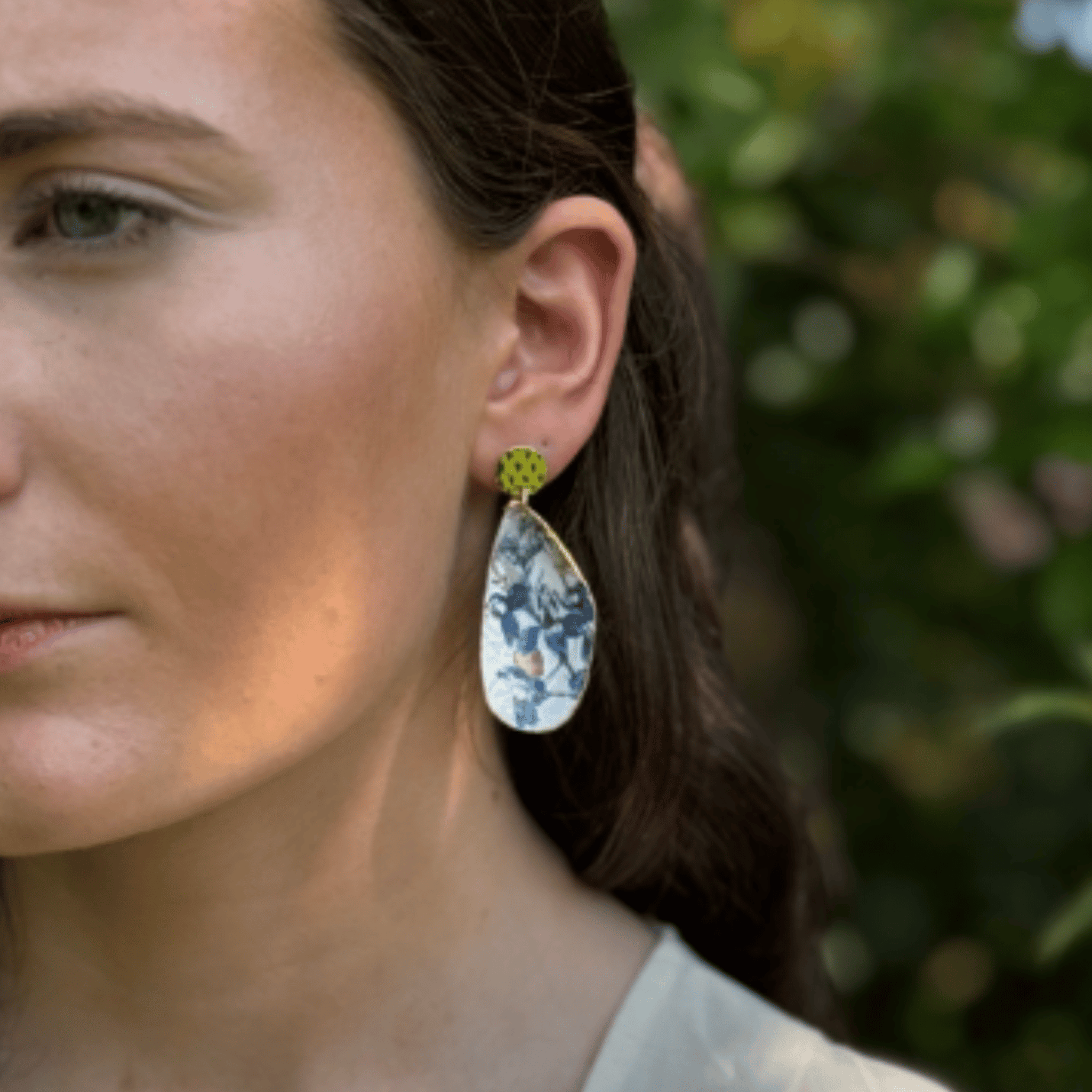 GG Designs GG Designs - Mussel Shells Earrings Liberty Blue