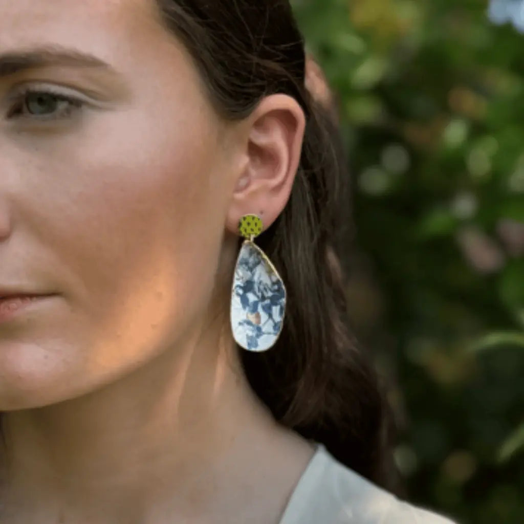 GG Designs GG Designs - Mussel Shells Earrings Liberty Blue