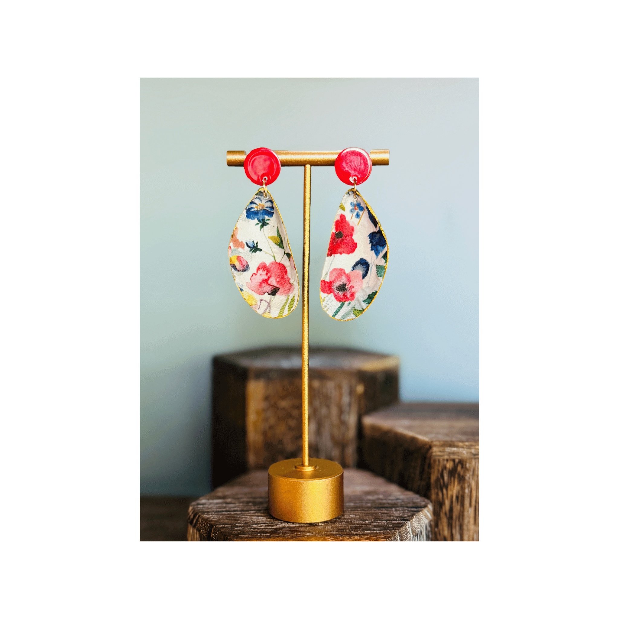 GG Designs GG Designs - Mussel Shells Earrings Liberty Poppy