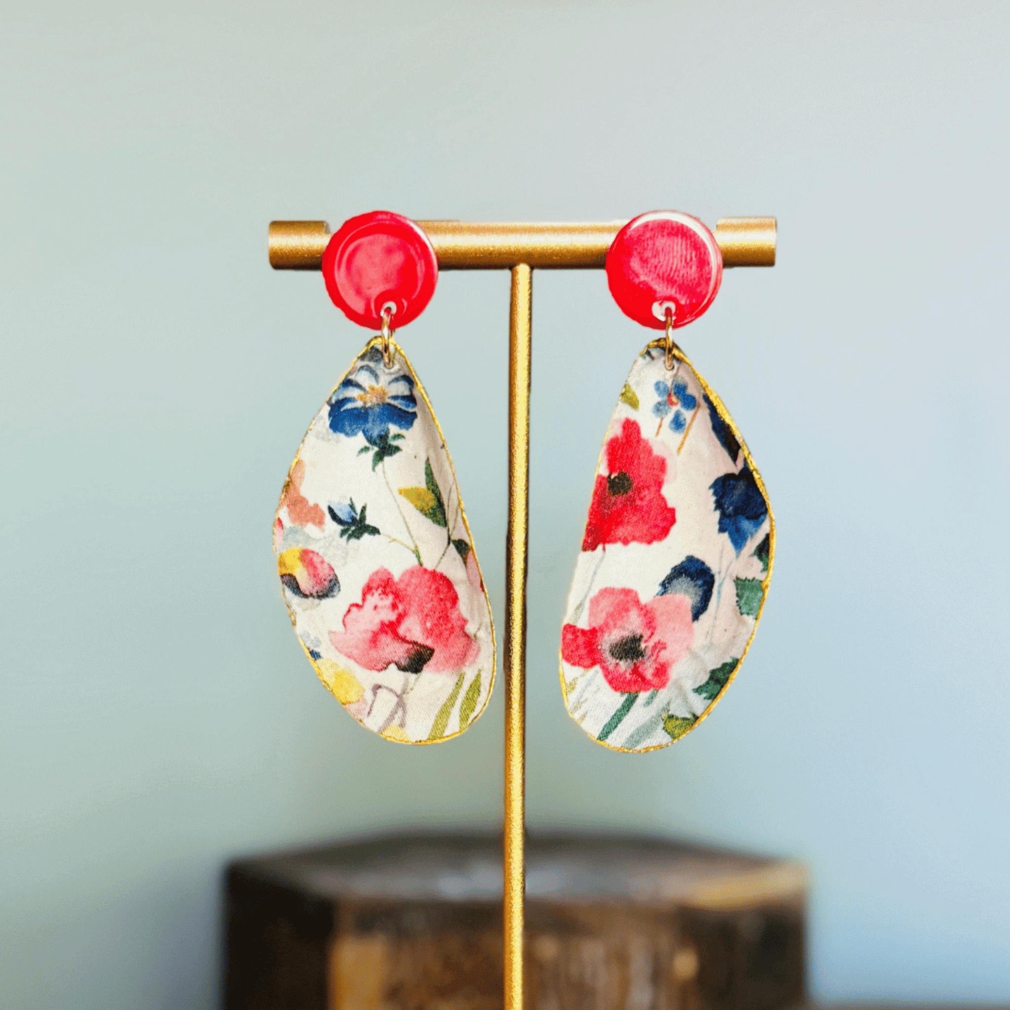 GG Designs GG Designs - Mussel Shells Earrings Liberty Poppy