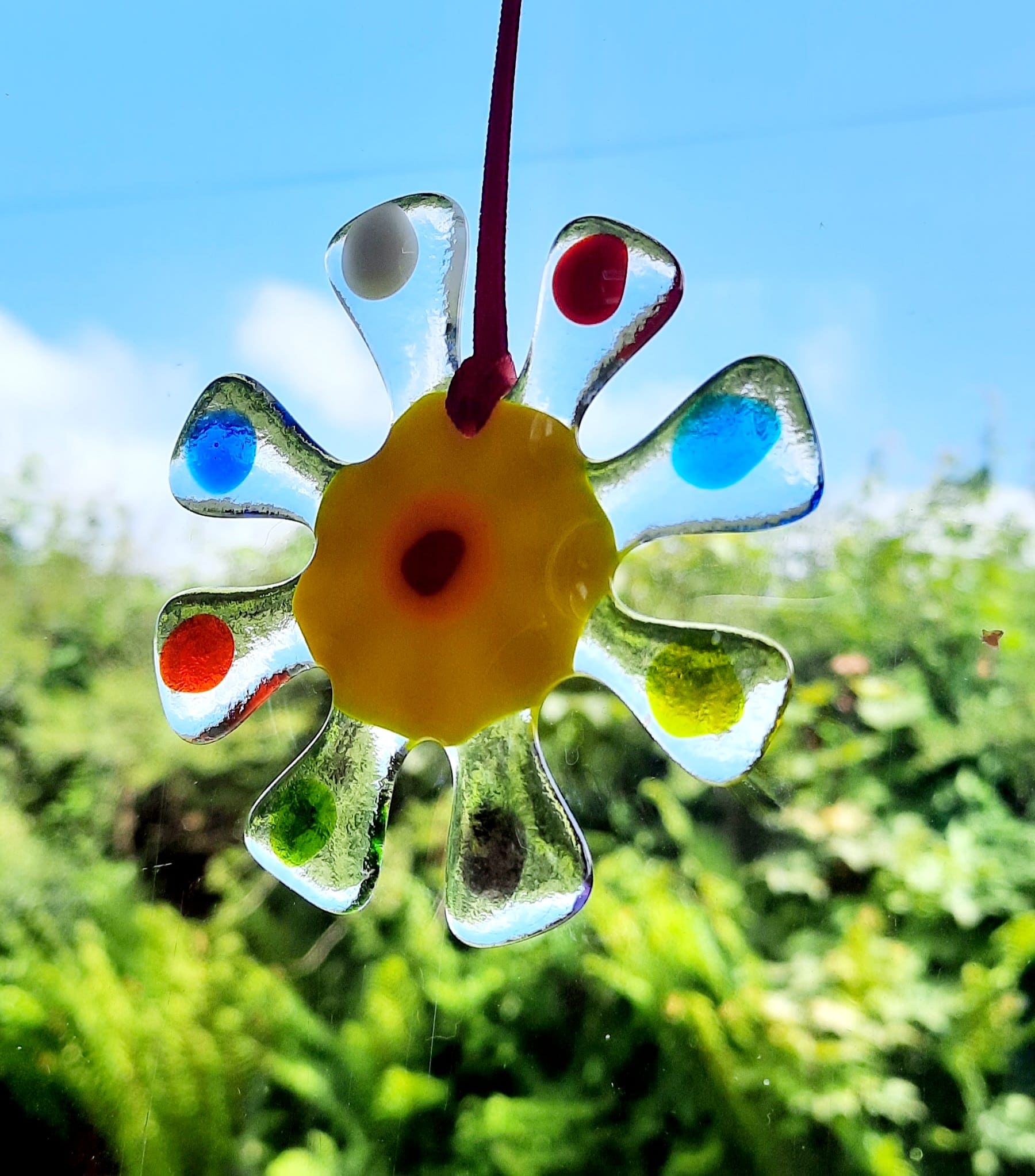 King forge Glass Glass Suncatcher - Flower